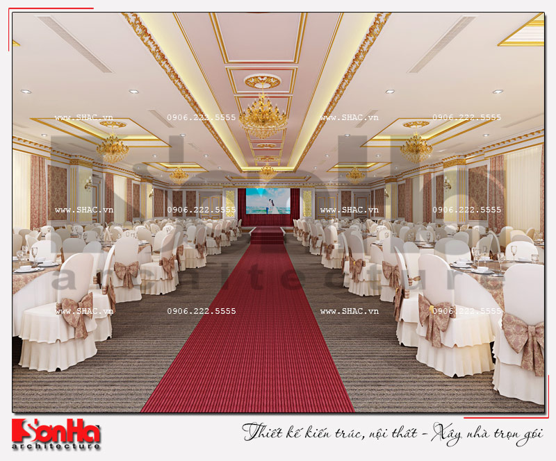 thiết kế hội trường tiệc cưới, tổ chức sự kiện đẹp và sang trọng tại TPHCM
